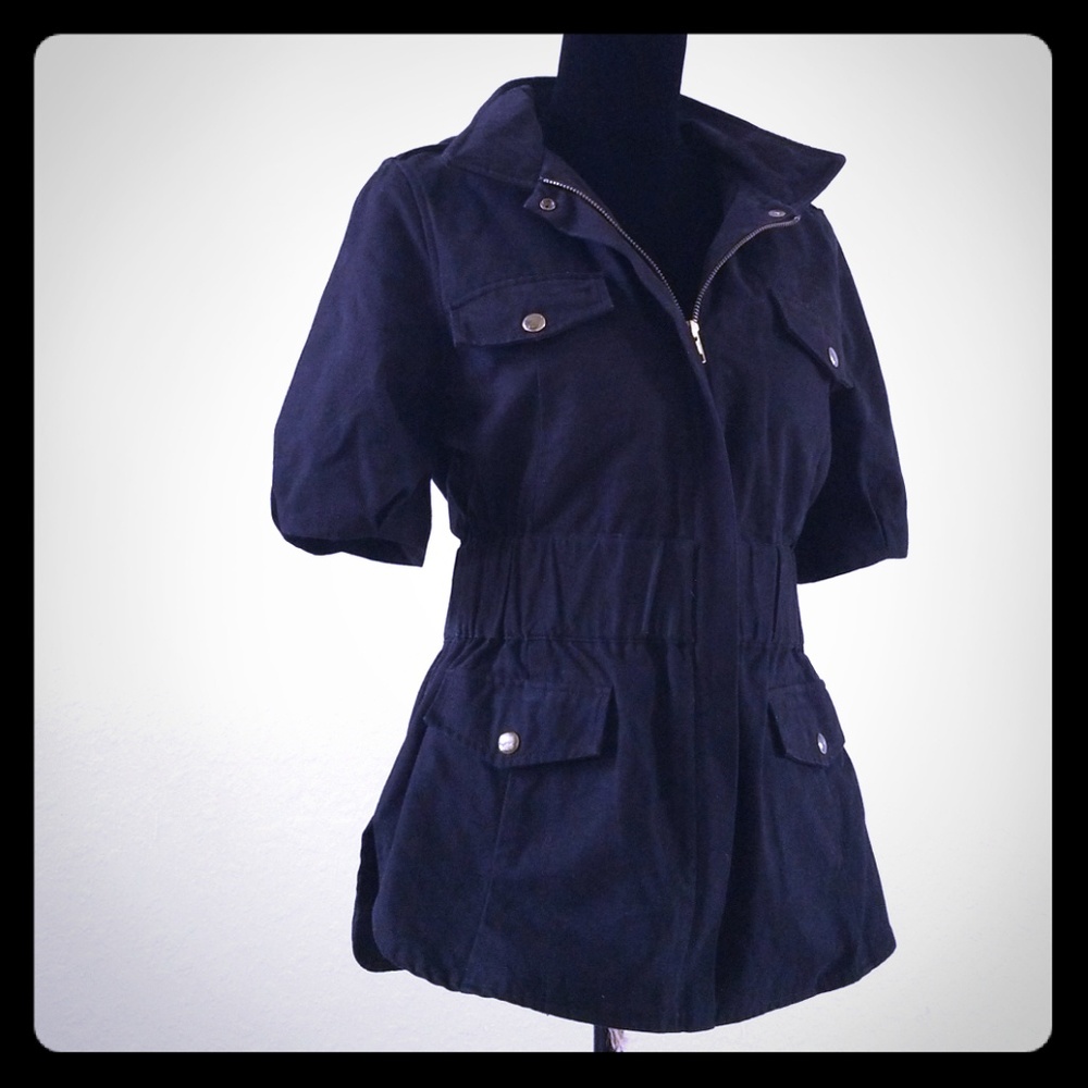 Loeffler Randall Military Short Sleeve Jacket